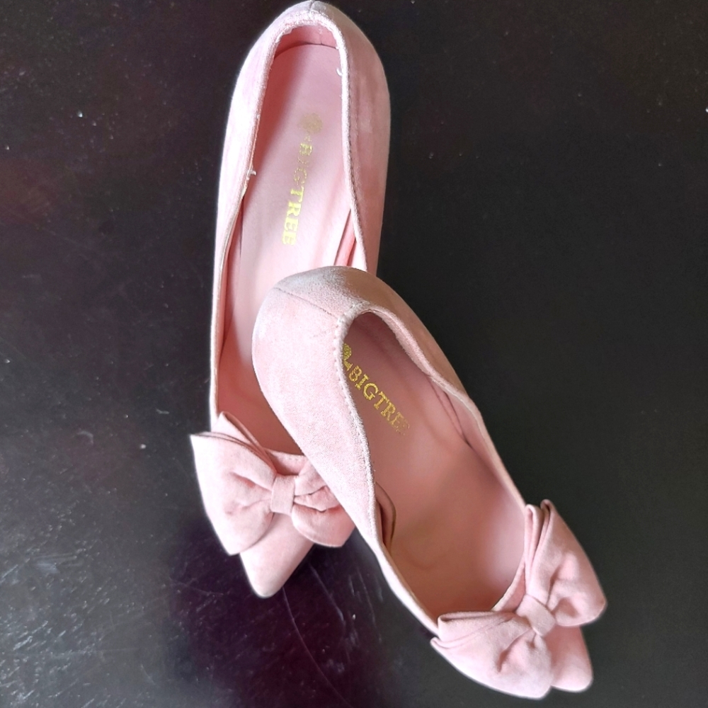 BigTree High Heel Suede w/Bow